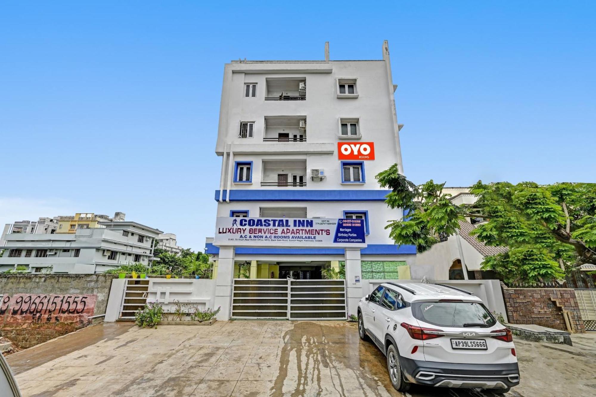 Hotel O Coastal Inn Luxury Service Apartments Kakinada Bagian luar foto